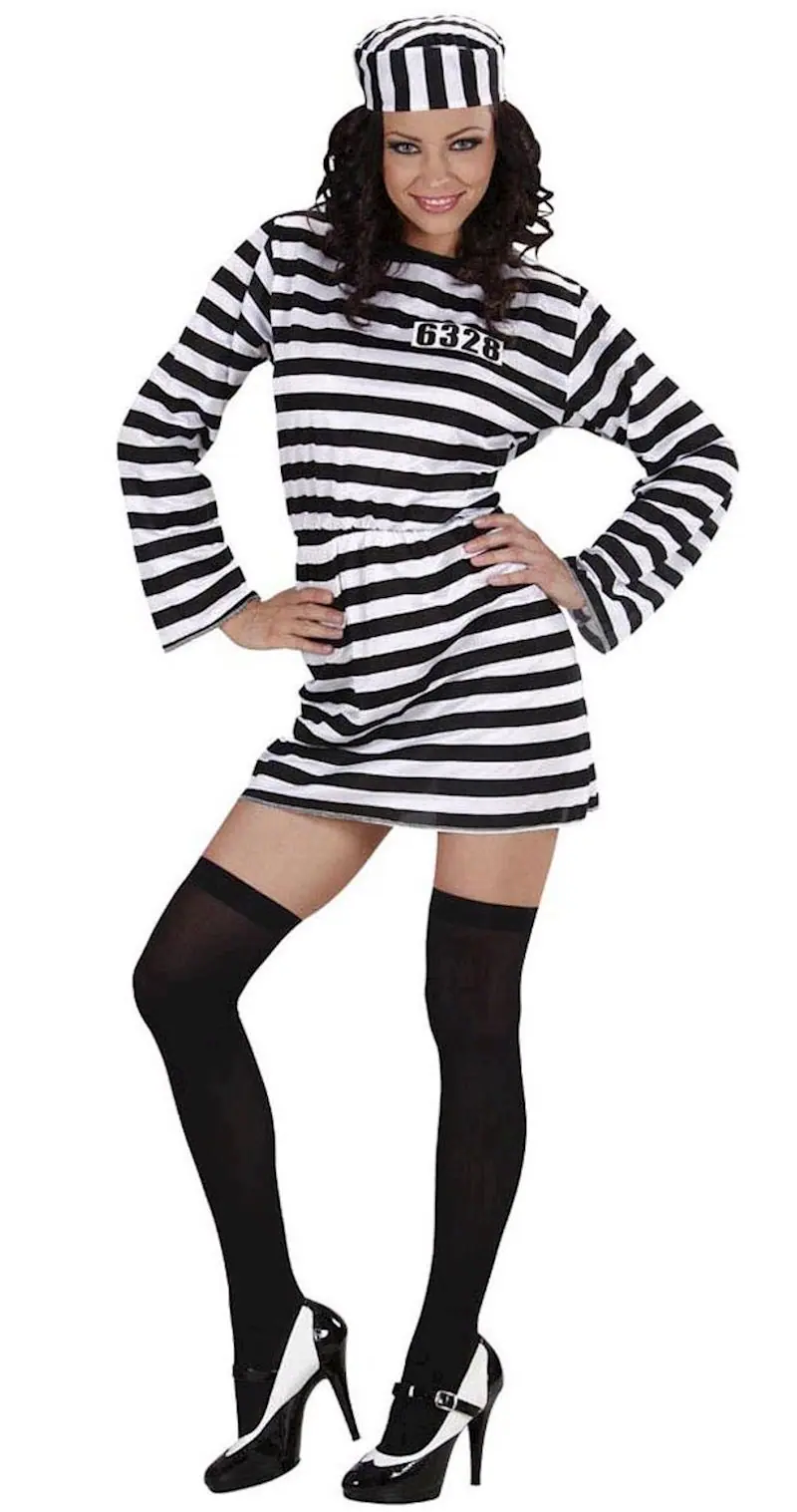 Costume Carcerata (Vestito, Cappello) (M)