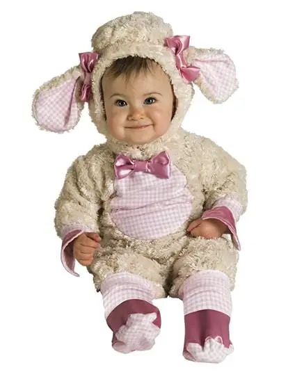 Costume Carnevale Agnellino Baby 12-24 Mesi