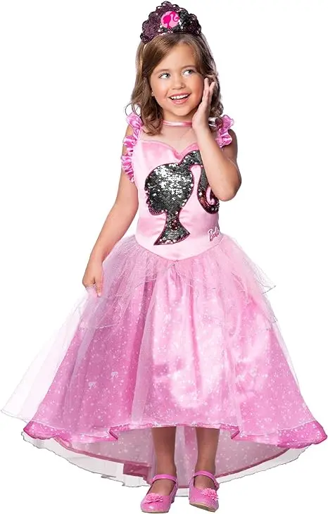 Costume Carnevale Barbie Principessa 3-4 Anni