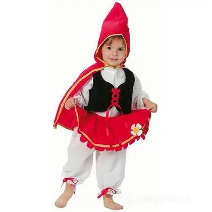 Costume Carnevale Cappuccetto Rosso Baby Pile