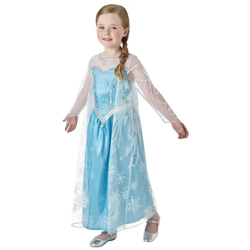 Costume Carnevale Elsa, Travestimento Frozen Deluxe 3-4 Anni