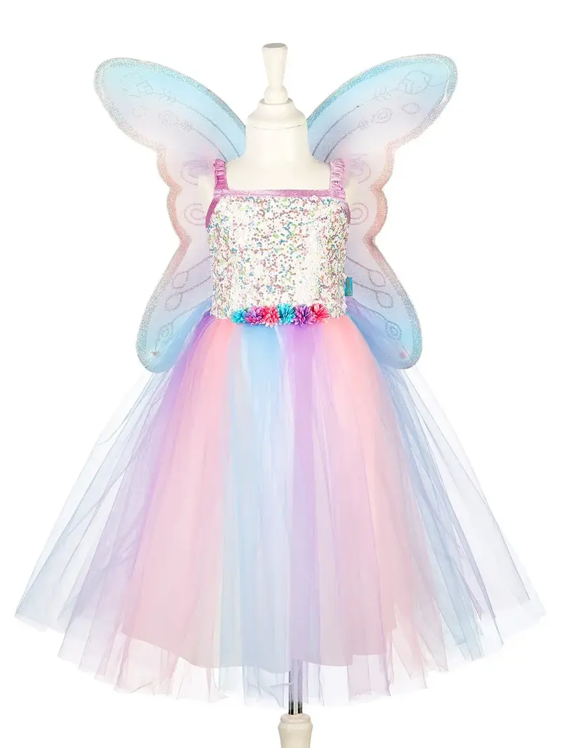 Costume Carnevale Fata Felicity con Ali 3/4 Anni Altezza 98/104 Cm (100873) - Felicity Dress with Wings