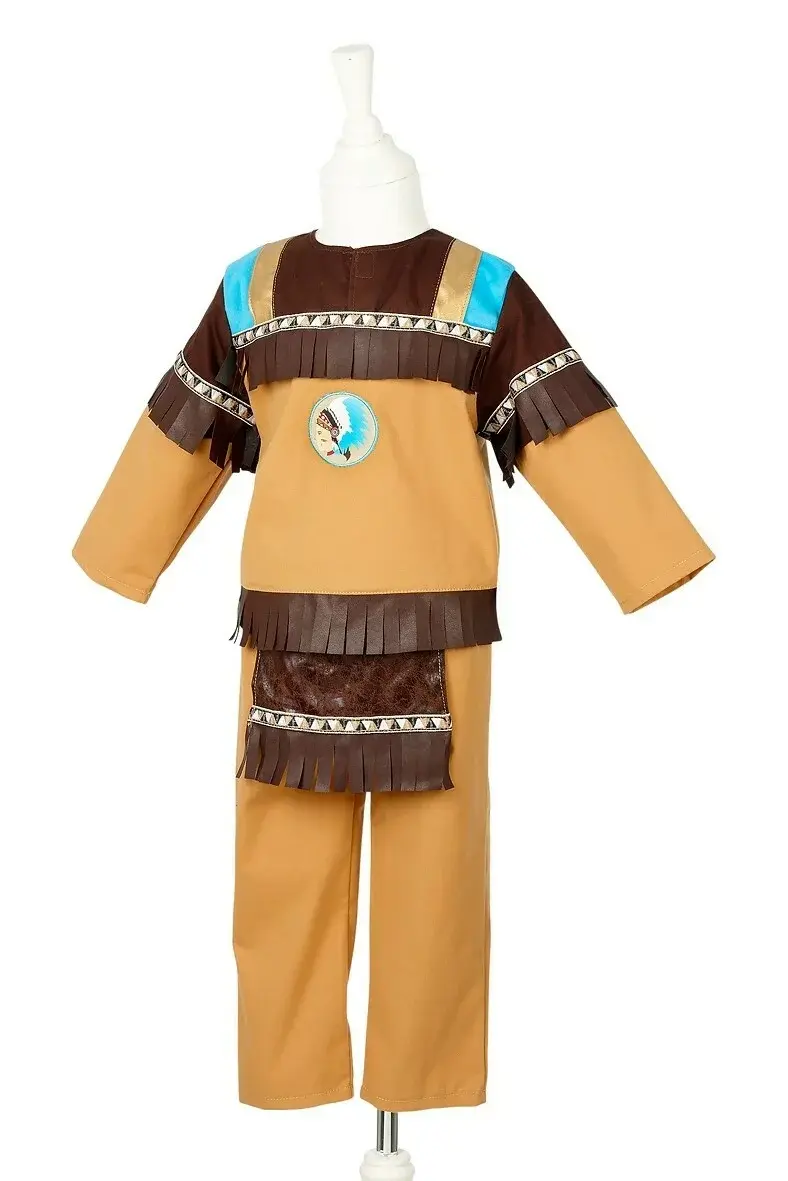 Costume Carnevale Indiano Atohi 3/4 Anni Altezza 98/104 Cm - Atohi Indian (100750)