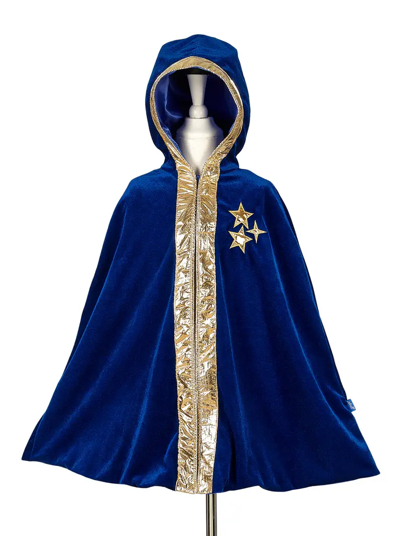Costume Carnevale Mantello Mago Wilfred 4/8 Anni Altezza 104/128 Cm - Mago Wilfred (101031)