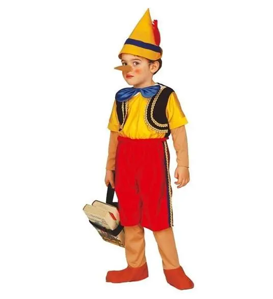 Costume Carnevale Pinocchio 3-4 Anni