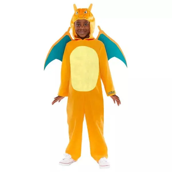 Costume Carnevale Pokemon Charizard per bambini, 3-4 Anni