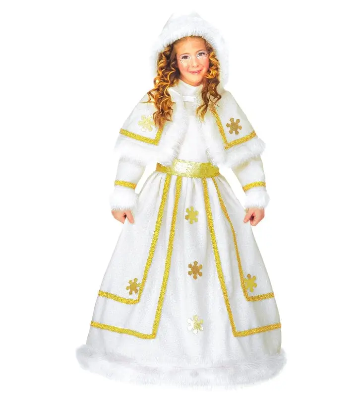 Costume Carnevale Principessa delle Nevi Taglia da 3 a 5 Anni