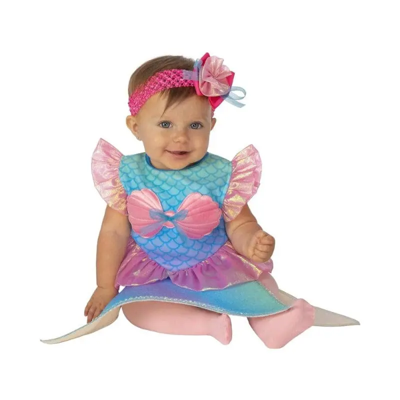 Costume Carnevale Sirenetta Baby 12-24 Mesi