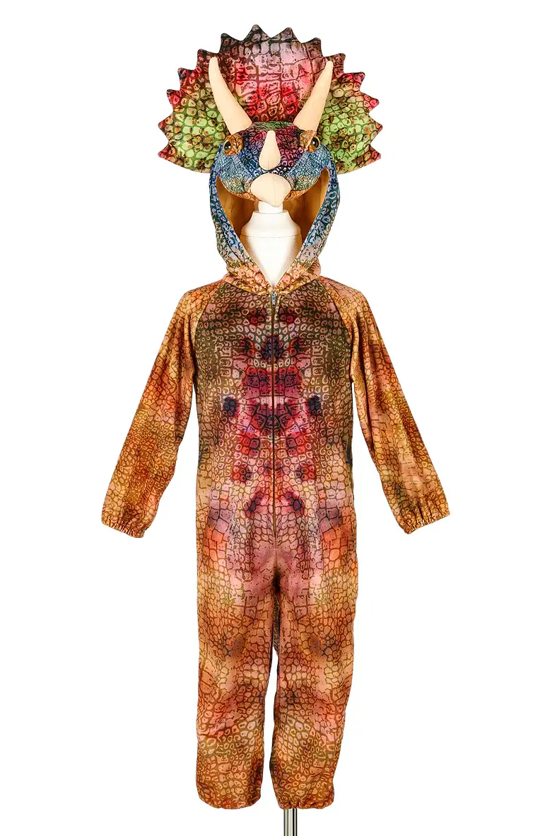 Costume Carnevale Triceratops 3/4 Anni Altezza 98/104 Cm (101051)