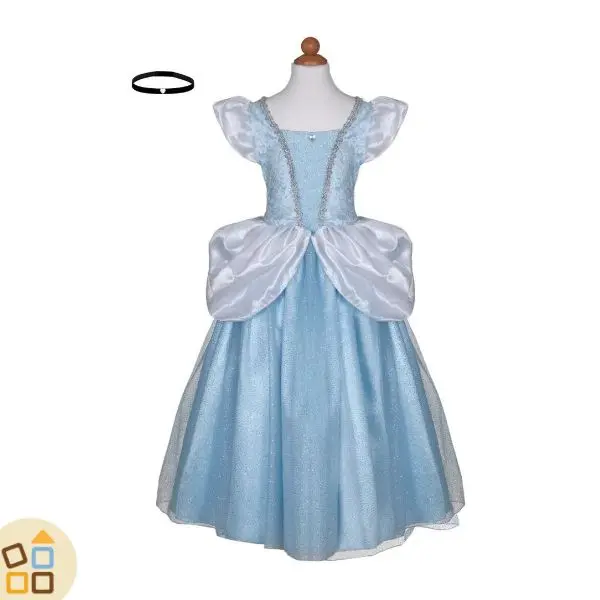 COSTUME CINDARELLA AL BALLO 5/6 ANNI