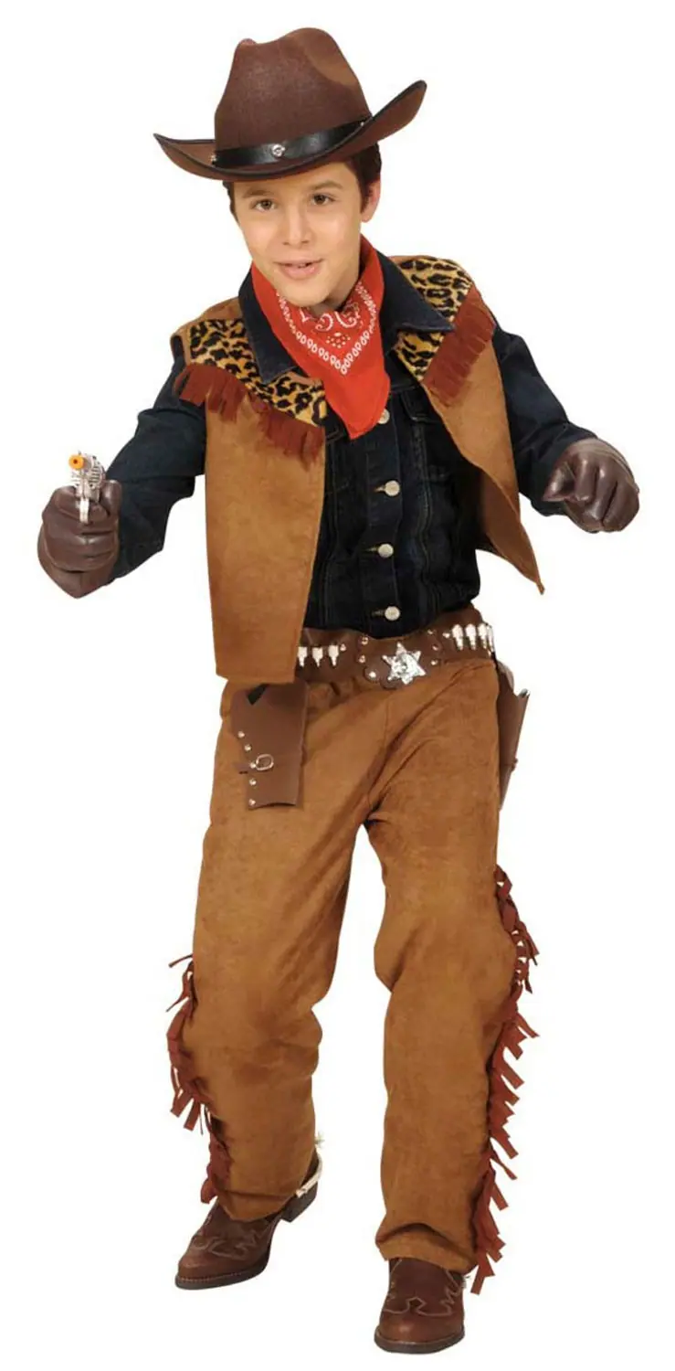 costume COWBOY / INDIANO (gilet, pantaloni) 140 cm / 8-10 anni