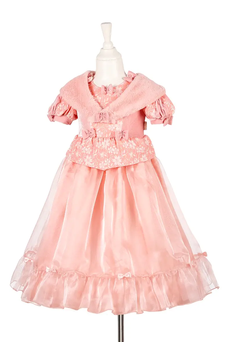 COSTUME DAMA ROSA, FLORELINE 3/4 ANNI