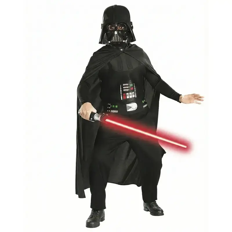 Costume Darth Vader Star Wars con Spada Laser in Scatola