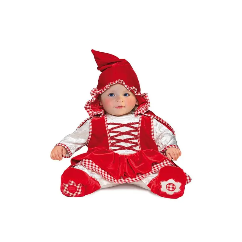 Costume di Carnevale Baby piccolo Cappuccetto Rosso 6-9 Mesi