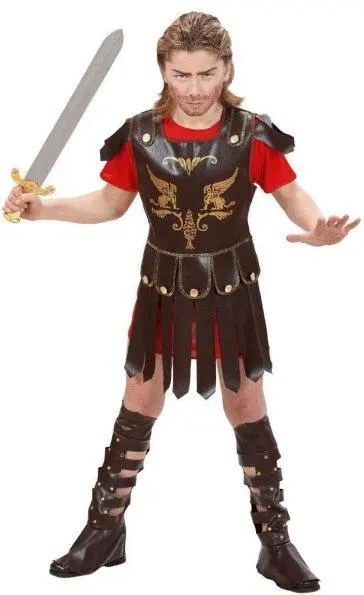 Costume Di Carnevale Gladiatore 11-13 Anni