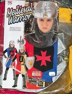 Costume Di Carnevale Guerriero Medievale Ass. In 2 Colori 5-7 Anni