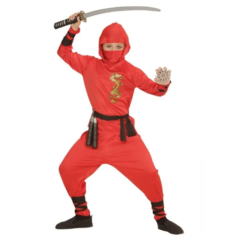 Costume di Carnevale Ninja Bambino Red Dragon
