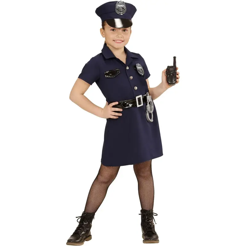 Costume Di Carnevale Poliziotta 4-5 Anni