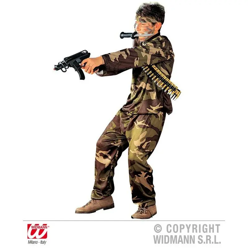 Costume Di Carnevale Special Force 8-10 Anni
