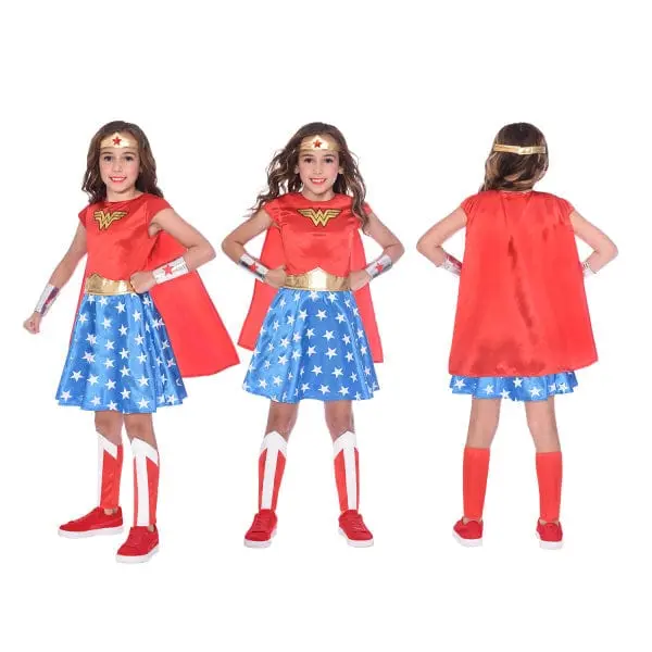 Costume di Carnevale Wonder Woman, Travestimento Bambine