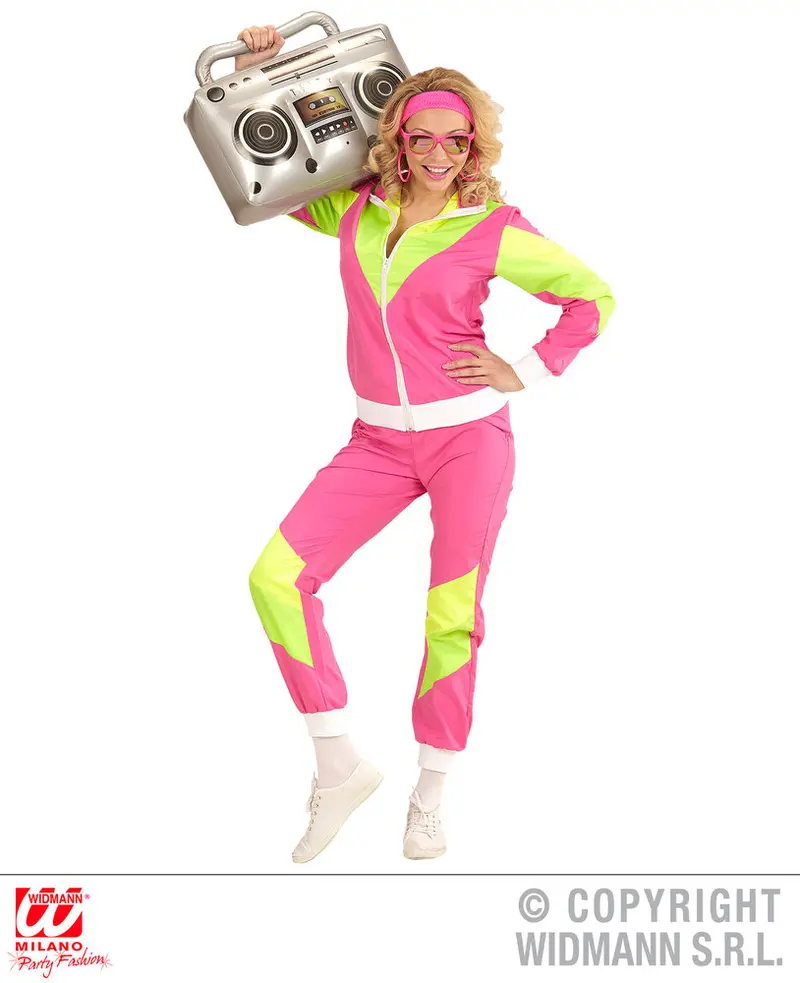 Costume Donna Tuta Anni '80 Taglia L