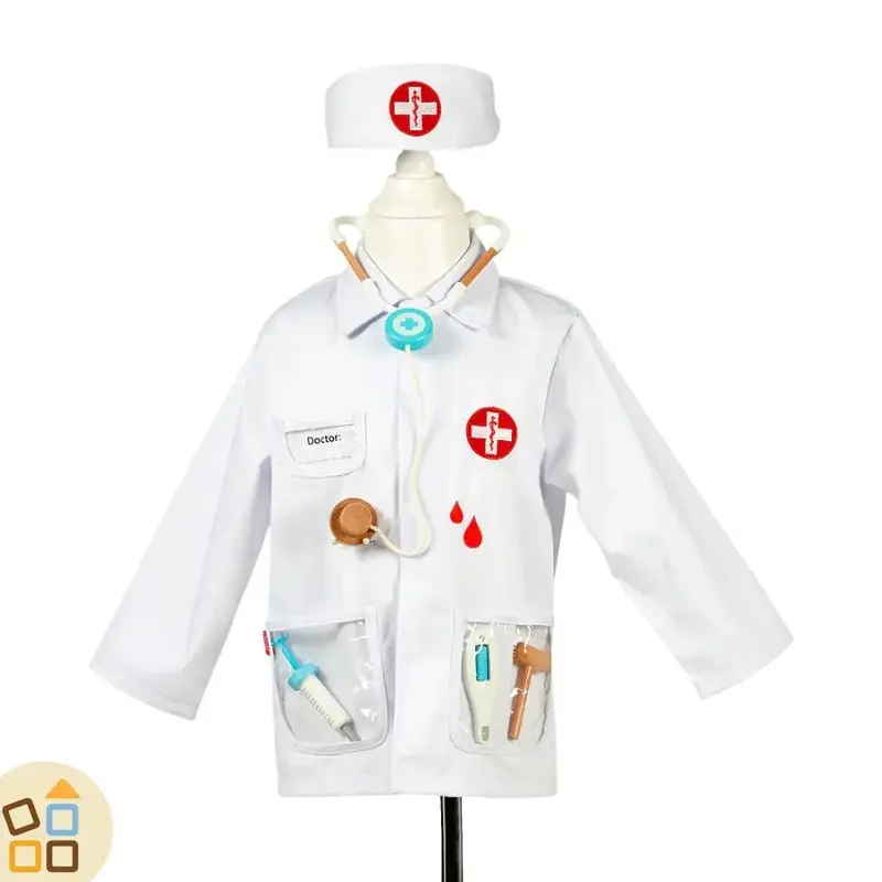 COSTUME DOTTORE, CAMICE E ACCESSORI 4/7 ANNI