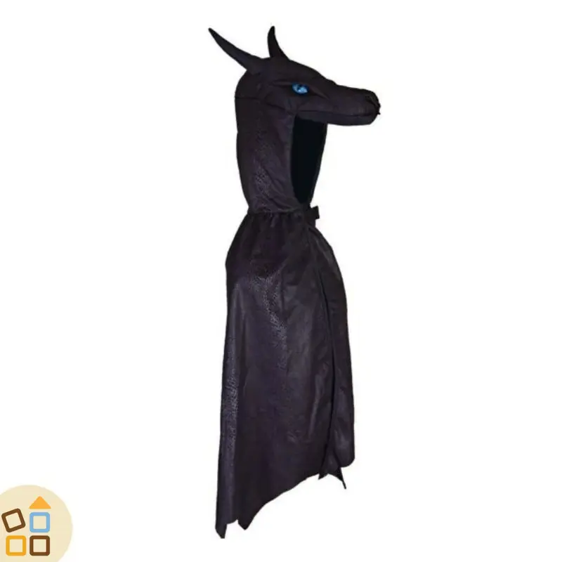 COSTUME DRAGO NERO FURIA BUIA, 5/6 ANNI
