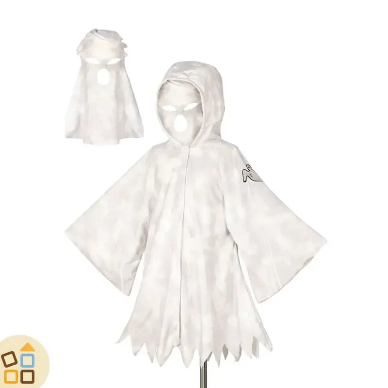 COSTUME FANTASMA, MANTELLO 5/7 ANNI