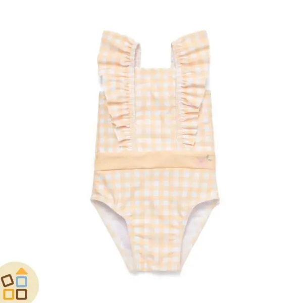 COSTUME INTERO GIALLO QUADRETTI 1/2A