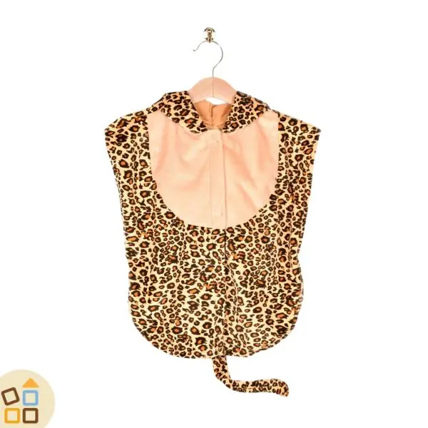 COSTUME LEOPARDO, PONCHO 1/4 ANNI