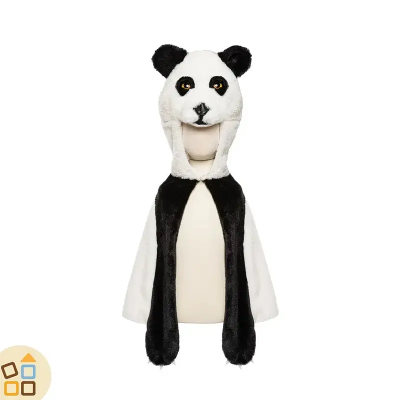 COSTUME MANTELLO PANDA occhi zampe 2/3 anni