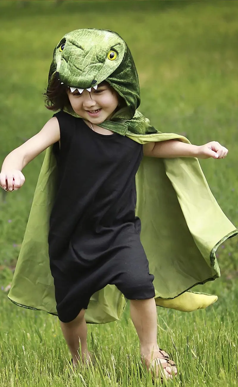 COSTUME MANTELLO T-REX CON CAPPUCCIO