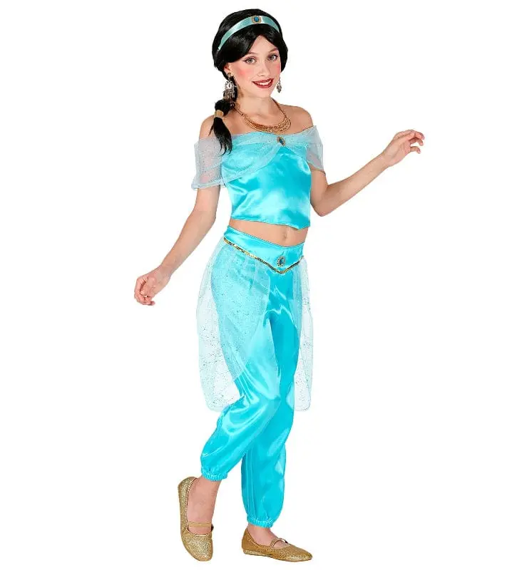 Costume Principessa Araba Bambina Taglie da 5 a 10 Anni