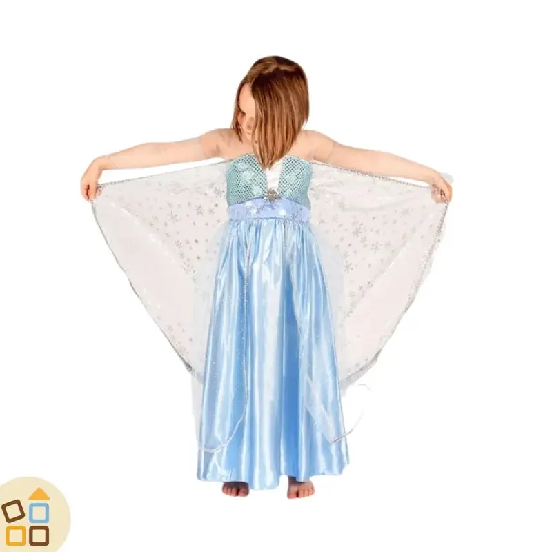 COSTUME PRINCIPESSA FROZEN, VESTITO 4/6 ANNI