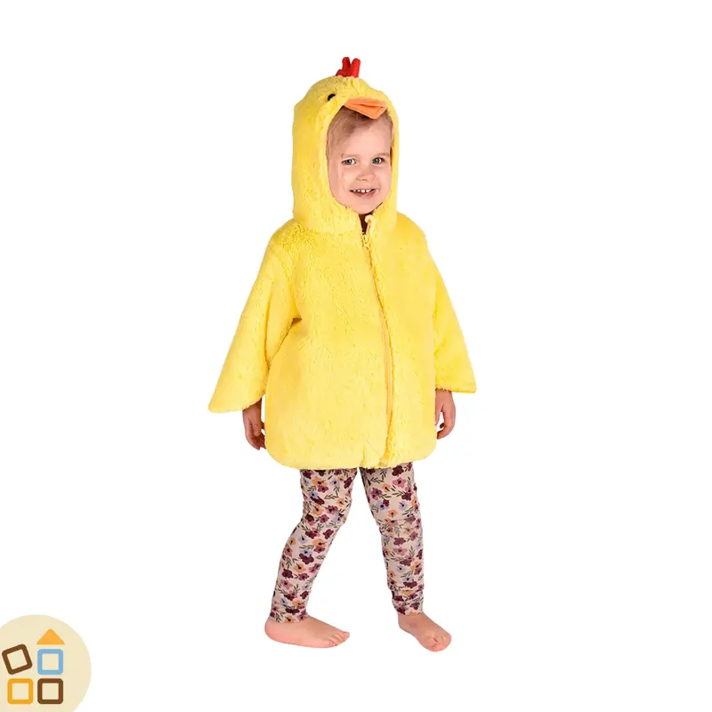 COSTUME PULCINO, PONCHO 2/4 ANNI