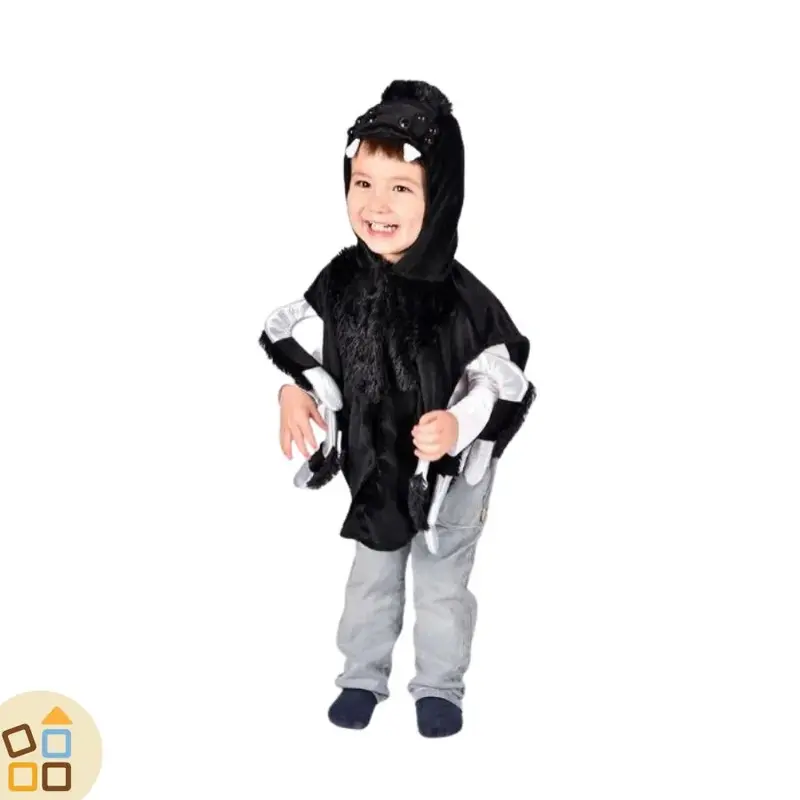 COSTUME RAGNO, PONCHO 1/4 ANNI