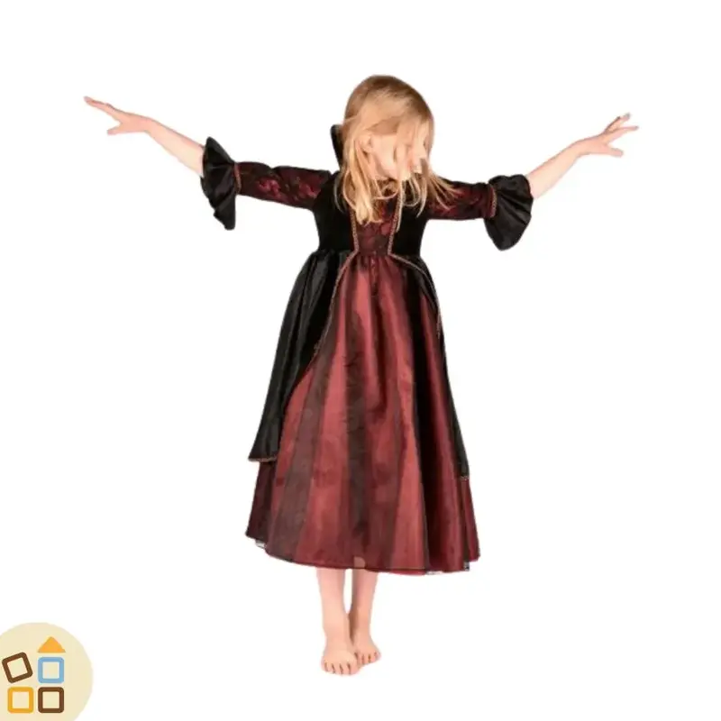 COSTUME REGINA VAMPIRI, VESTITO 10/12 ANNI