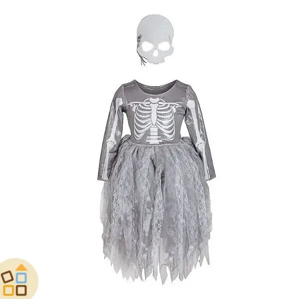 COSTUME SCHELETRINA 5/6 ANNI