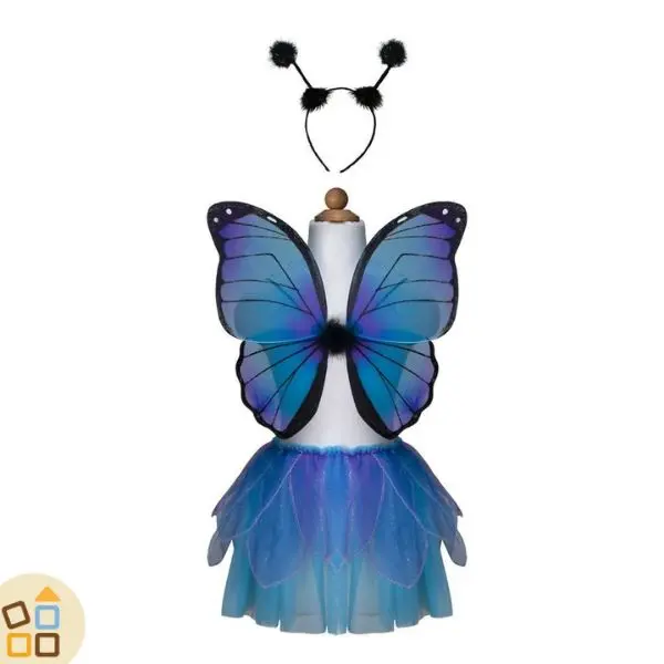 COSTUME SET FARFALLA gonna ali 4/6 anni