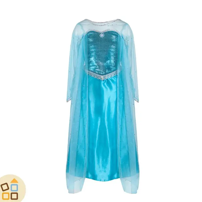 COSTUME VESTITO REGINA DEI GHIACCI 5/6 anni