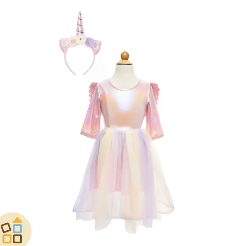COSTUME VESTITO UNICORNO ali cerchietto 3/4 a
