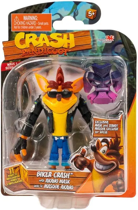 Crash Bandicoot - Personaggio Biker Crash con Maschera