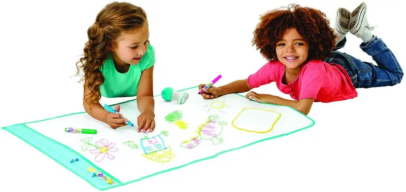 CRAYOLA Colora e Ricolora - Tappetone, Maxi superficie riutilizzabile