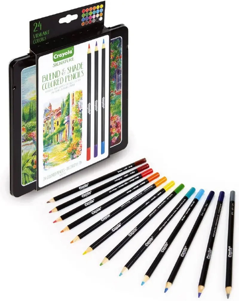 Crayola Signature 24 Matite Colorate Sfumature E Ombre