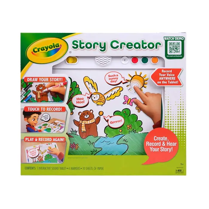 Crayola Story Creator – Lavagnetta Parlante Registra Storie