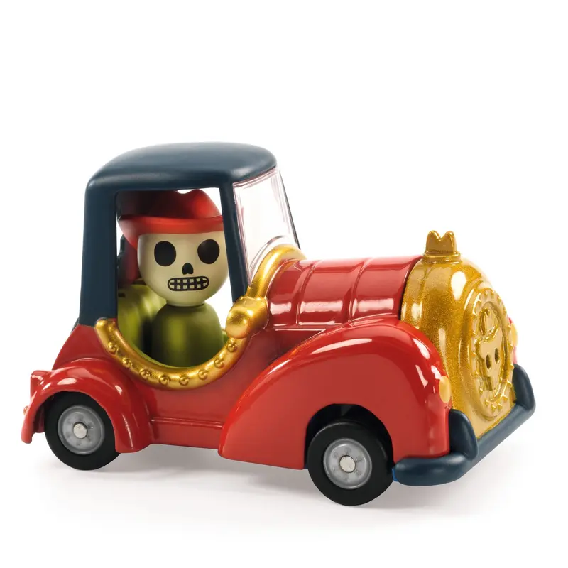 Crazy Motors - Red Skull Macchinina in Metallo
