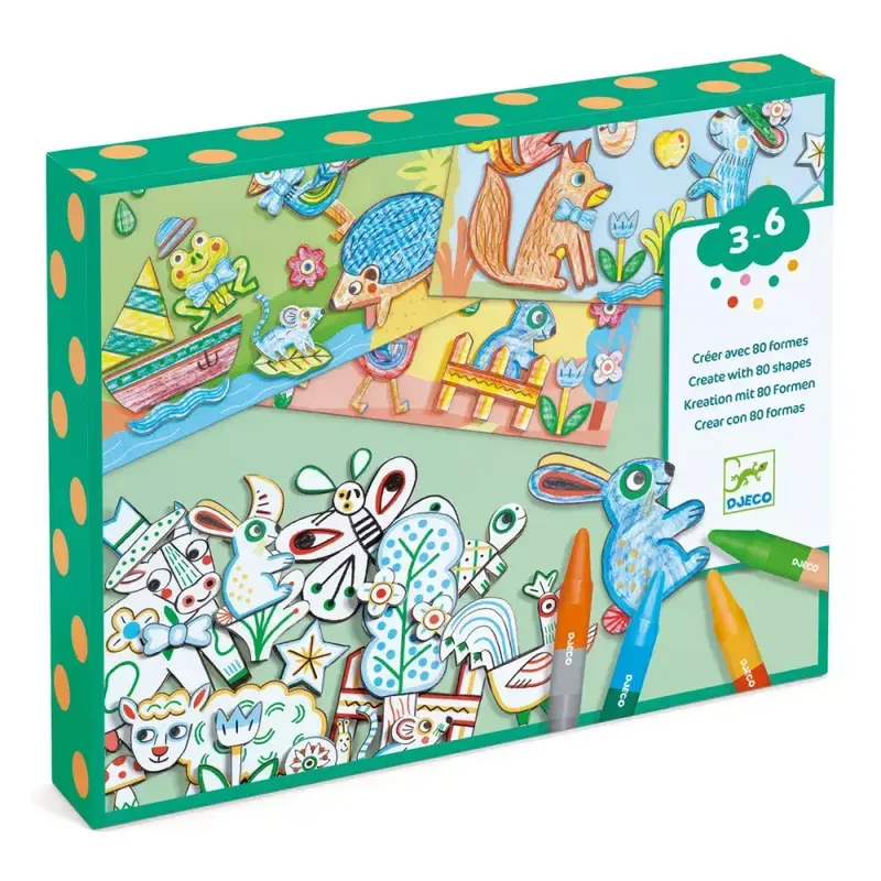 Crea con le Forme Animali Djeco