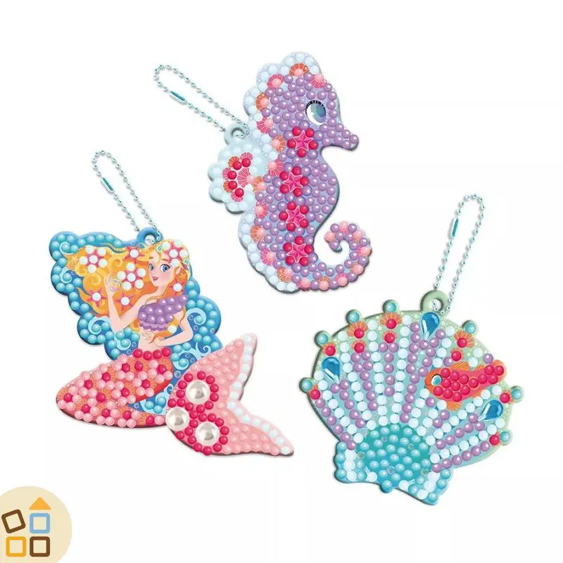 CREA PORTACHIAVI CON STRASS, MAGIC OCEAN
