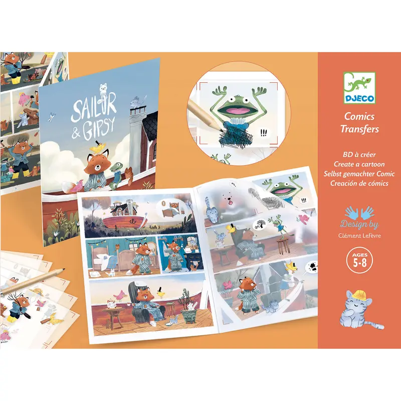 Crea un fumetto Djeco - Marinaio & Zingaro