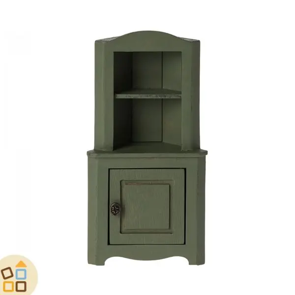 CREDENZA AD ANGOLO TOPO, VERDE SCURO
